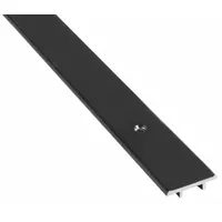 This 4 ft long aluminum saddle threshold seals the gap under doors to block drafts, moisture, and debris. Its smooth transition accommodates foot traffic and wheeled loads in commercial and industrial settings