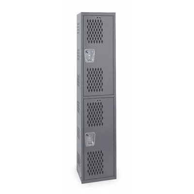 HALLOWELL HWBA882-2HG Ventilated Metal Wardrobe Locker - Ventilated Metal Wardrobe Lockers