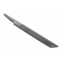 Machinists File: Double-Cut, Single Edge Cut, Bastard Cut, 4 in Lg without Tang, 7/16 in Wd, 04695N