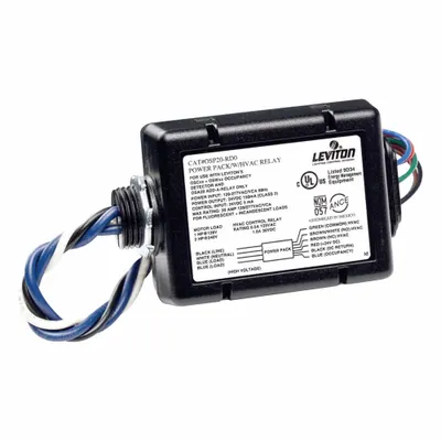 LEVITON OSP20-RDH Power Pack, 24V DC Input/Output, Hard Wired - Power & Relay Control Units