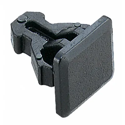 SUGATSUNE Sheet Metal Strike: Plastic, 3/8 in Ht, 3/8 in Wd, 5 PK - Grab Catches