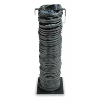 Vinyl polyester duct for use with explosion proof blowers. Black, 15 ft length, UL-94-VO rated. Suitable for ventilating confined spaces where flammable gases or vapors may be present