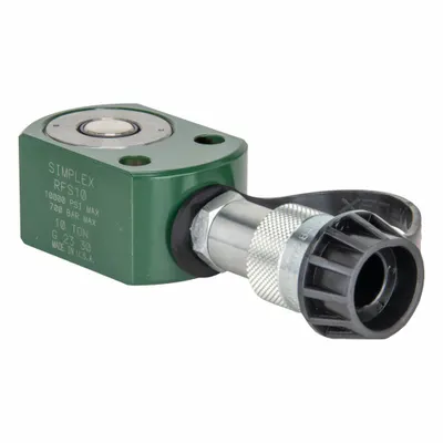SIMPLEX Cylinder: Single Acting, 10 ton Nominal Capacity, 0 in Nominal Stroke Lg - Low Profile Rams