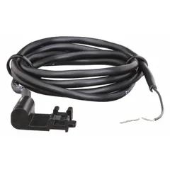 Thermal-dispersion flow switch with adjustable set point and normally open switch position. Contact rating 1 A @ 200V DC, media temperature range 32°F to 250°F. NPT connections. Used for flow or no-flow detection in industrial piping systems.