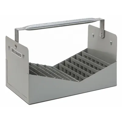 WESTWARD Nipple Caddy: Steel, For 1/2 in_3/4 in Pipe Nipples, 42 Compartments, 6 5/8 in H - Pipe Nipple Caddies