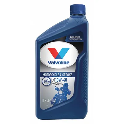 VALVOLINE Engine Oil: Conventional, 1 qt Size, Bottle, 10W-40 - 2-Cycle, 4-Cycle & Powersports Engine Oil