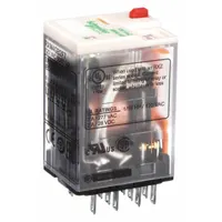 SCHNEIDER General Purpose Relay: Socket Mounted, 3 A Current Rating, 120V AC, 4PDT, G Socket (MPN RXM4GB2F7)