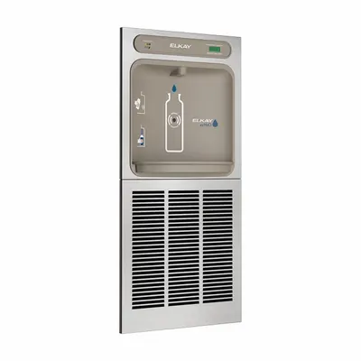ELKAY LZWSGRNM8K In-Wall Bottle Filler, 8 gph @ 50°F, Stainless Steel Housing - In-Wall Bottle Fillers