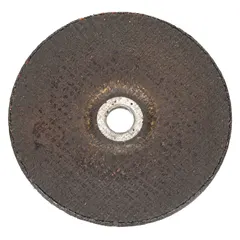 DEWALT DW8833 is a Type 27 depressed center grinding wheel with 24 grit zirconia alumina abrasive. Dimensions are 9" diameter, 1/4" thickness, and 5/8"-11 arbor. Designed for high-performance grinding on carbon and stainless steel, it is suitable for heavy-duty material removal in industrial applications.