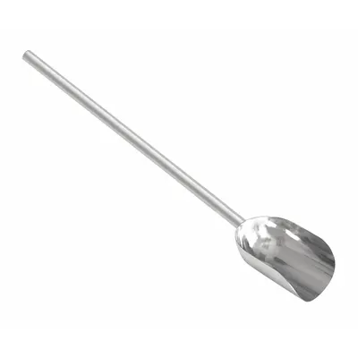 SANI-LAV Hand Scoop: 16 oz Capacity, Silver, 31 3/4 in Overall Lg, 5 in Overall Wd - Stainless Steel Hygienic Hand Scoops