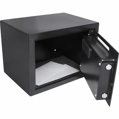 BARSKA Cash Depository Safe: Digital Combo Lock, 0.56 cu ft Capacity, Steel - Combination Lock Depository Safes