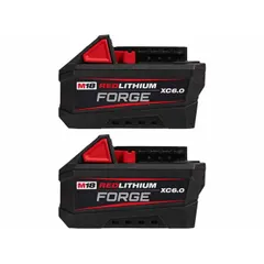 This 18V DC battery pack has a 6 Ah capacity for extended runtime. It features an oil-resistant housing for durability in environments with lubricants. Compatible with all M18 cordless tools.