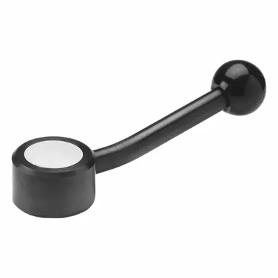 JW WINCO Flat Adjustable Tension Lever: Steel, 3/8"-16 Thread, 0.67 in Thread Lg - Low-Profile Adjustable Tension Levers with Threaded Hole