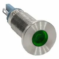 DIALIGHT Panel Indicator Light: 8 mm Panel Mounting Hole Dia, LED, Green, Protruding Head, 620 (MPN 6201201304F)