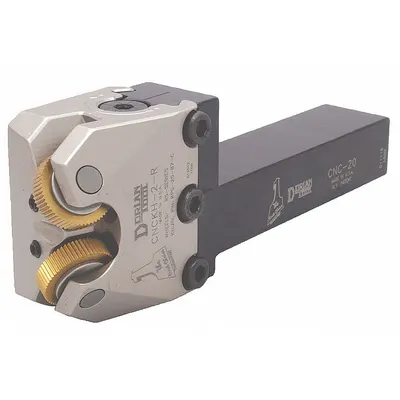 DORIAN Knurling Holder: 1 in Shank Wd, 4 1/2 in Shank Lg, 6 3/4 in Overall Lg - Machining