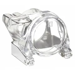 Padlock attachment for selector switches, compatible with 9001SK series. Used to lock switches in the off position for safety during maintenance. Fits 30 mm panel mounting diameter.