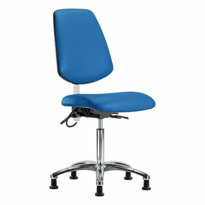 OEM Task Chair: Vinyl, Armless, Ht Range 21 1/2 in to 29 in, 18 1/2 in Seat Wd - Vinyl ESD Chairs