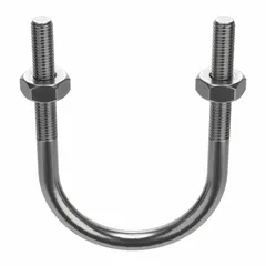 This U-bolt is designed to secure pipes, tubing, or conduit to structural supports in industrial piping systems. It features a 1/2"-13 thread size, fits 3-inch pipe, and has a 5 3/4-inch inside height. Constructed from stainless steel with a plain finish, it is commonly used in plumbing, HVAC, and process lines where corrosion resistance is required.