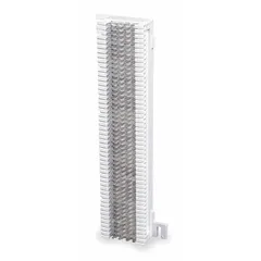 Category 5e voice and data wiring block with 5 rows, 50 clips, and 50 pairs. Clip pair type 1, no attached legs. Used for termination and cross-connection in structured cabling systems for telephone and low-speed data networks.