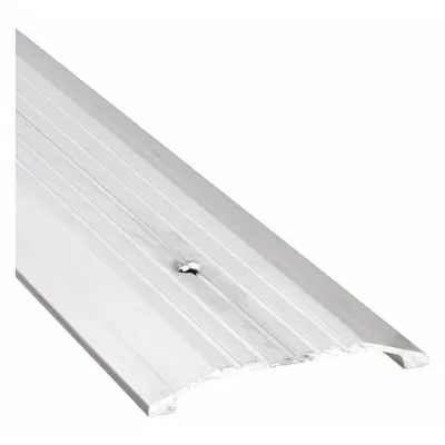 NATIONAL GUARD 425-4 Aluminum Saddle Threshold, 4 ft, Fluted Transition - Saddle Thresholds