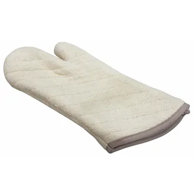 R & R TEXTILE Terry Oven Mitt, 17 in Overall Length, Tan - Furnishings, Appliances and Hospitality