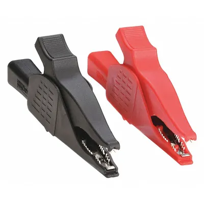 OEM APPROVED VENDOR Test Clip, Iron, Black/Red, 4 1/4 in Lg - Test Clips