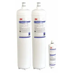 This 3M quick-connect water filter reduces sediment using a pleated membrane filter media. It has a flow rate of 10 gpm and a total capacity of 108,000 gal. The overall height is 24 1/8 in. Suitable for pre-filtration or general water treatment in commercial or industrial systems.