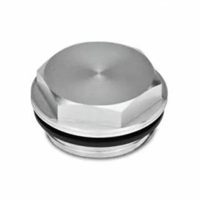 JW WINCO Threaded Plug: Aluminum, NBR Seal, Type G, 1 1/4 in Thd - Aluminum Threaded Plugs