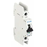 This 20 A, C-Curve, 1-pole UL489 DIN rail-mount miniature circuit breaker is rated for 277/480V AC with a maximum interrupting rating of 14kA at 277/480V AC, and also rated for 48V DC. The terminal connection is a screw clamp. It is used for overcurrent protection in branch circuits, lighting circuits, and industrial control panels