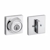 KWIKSET Single Cylinder Deadbolt: Cylindrical, 1 3/4 in Door Thick - Max, Chrome (MPN 660SQT-26-SMT-RCAL-RCS/5303-K3)