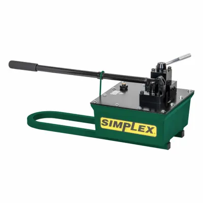SIMPLEX Hand Pump: 2 Stages, Double Acting - Hand Pumps for Hydraulic Fluids