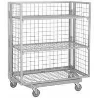 APPROVED VENDOR Stock Cart: 1,000 lb, Overall Dim. 28 in L x 48 in W x 60 in H, Fixed, 3 Shelves (MPN NT-48)