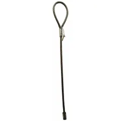 Tea cup pipe sling for lifting and handling pipes, tubes, and cylindrical loads. Features a 7/8 in rope diameter, 5 ft sling length, and a working load limit of 13,200 lb. The tea-cup design cradles the load securely to prevent slippage during hoisting.