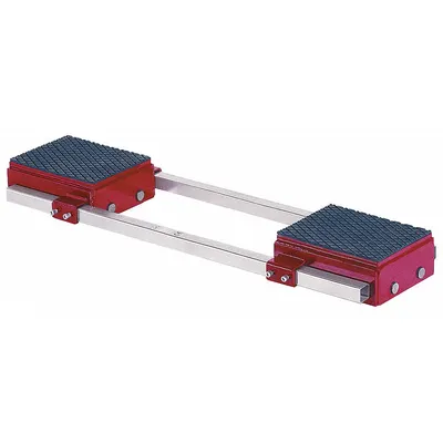 GKS-PERFEKT Machine Roller: 88,000 lb, 7 1/8 in Deck Ht, 17 in L x 15 in W, (16) Rollers - Front- & Rear-Support Machine Rollers