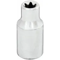 WESTWARD Socket: 1/4 in Drive Size, E5 Socket Size, External Torx, Std, Chrome (MPN 54TN27)