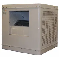This multiple-inlet residential ducted evaporative cooler operates on 115V AC and includes a drive package that requires assembly. It measures 33 7/16 x 28 1/8 x 28 1/8 inches with a 2-inch pad thickness. Suitable for cooling in dry climates, it can be integrated with existing ductwork for energy-efficient ventilation