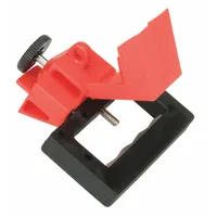 This 6-pack of clamp-on circuit breaker lockouts is designed for use with oversized circuit breakers rated for 480/600V AC. The lockouts secure the breaker in the off position during maintenance, supporting lockout/tagout safety procedures. No cable tie slot is included