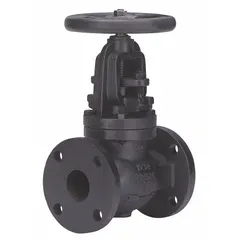 Cast iron Z-body globe valve with 3-inch pipe size, rising stem, and brass construction. Designed for general service in piping systems requiring throttling or shut-off of gas, oil, steam, and water media.