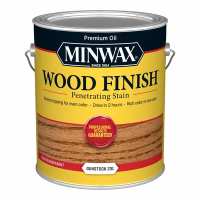 MINWAX Wood Stain, Interior, Oil, Semi-Transparent, Gunstock, 1 gal - Wood Stains