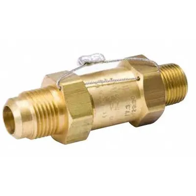 MUELLER Pressure Relief Valve: Straight-Thru, 70 psi to 450 psi, 3/8 in Male NPT - Refrigeration Pressure Relief Valves