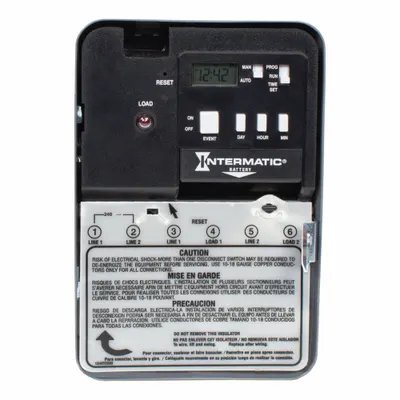 INTERMATIC Electronic Timer: 7 day, Not Astronomic, 240V AC, DPST - Digital Timer Switches