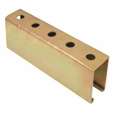 KINDORF Strut Channel - Punched Hole: Steel, Electroplated, 12 ga Gauge, Punched Holes - Punched Holes Strut Channels