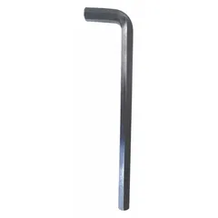 L-shaped hex key with a 5/8 in SAE tip size, long length, made of alloy steel with a black oxide finish. Features two tips. Used for tightening or loosening hex socket screws in industrial maintenance, assembly, and repair applications.