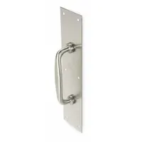 This standard door pull is constructed of tear-resistant aluminum for hand-pull operation. Suitable for use on doors in commercial and industrial settings where a durable grip point is required