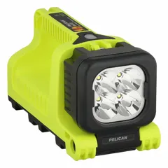 This rechargeable safety-rated lantern delivers 588 lumens maximum brightness with a 4.5-hour run time and a 288-meter beam distance. It includes a carrying strap and requires C batteries. Suitable for industrial, maintenance, and emergency lighting applications.