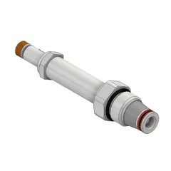 Screw-in, two-position, normally closed, two-way solenoid cartridge valve with steel body and spool, polyurethane seal, and C10-2 coil. Overall length 2.62 inches. Used for on/off flow control in hydraulic systems.