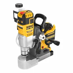 This cordless magnetic drill features a permanent magnet and a brushless motor, operating at a speed range of 130 RPM to 810 RPM. It offers a 2-inch drill travel and is powered by a 9 Ah battery. Suitable for drilling holes in ferrous metals in applications such as structural steel fabrication, construction, and industrial maintenance.