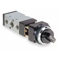 ARO Manual Air Control Valve: MaxAir, Four-Way / Two-Position, Twist, Black, 26 scfm Flow Rate - Max (MPN M212LS-10)