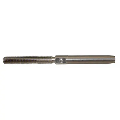 LOOS Wire Rope Stud: 5/32 in Compatible Rope Dia, Right Hand, 1 3/8 in Thread Lg - Right-Hand Thread Stud