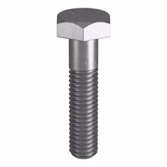 Grade B8 heavy hex bolt, 3/8"-16 thread size, 1-3/4" length, plain finish. Manufactured to ASTM A193 material standards and ASME B18.2.1 dimensional requirements. Suitable for structural applications in high-temperature or corrosive environments, such as pressure vessels, flanges, and piping systems. Sold in a 10-pack, nut not included.
